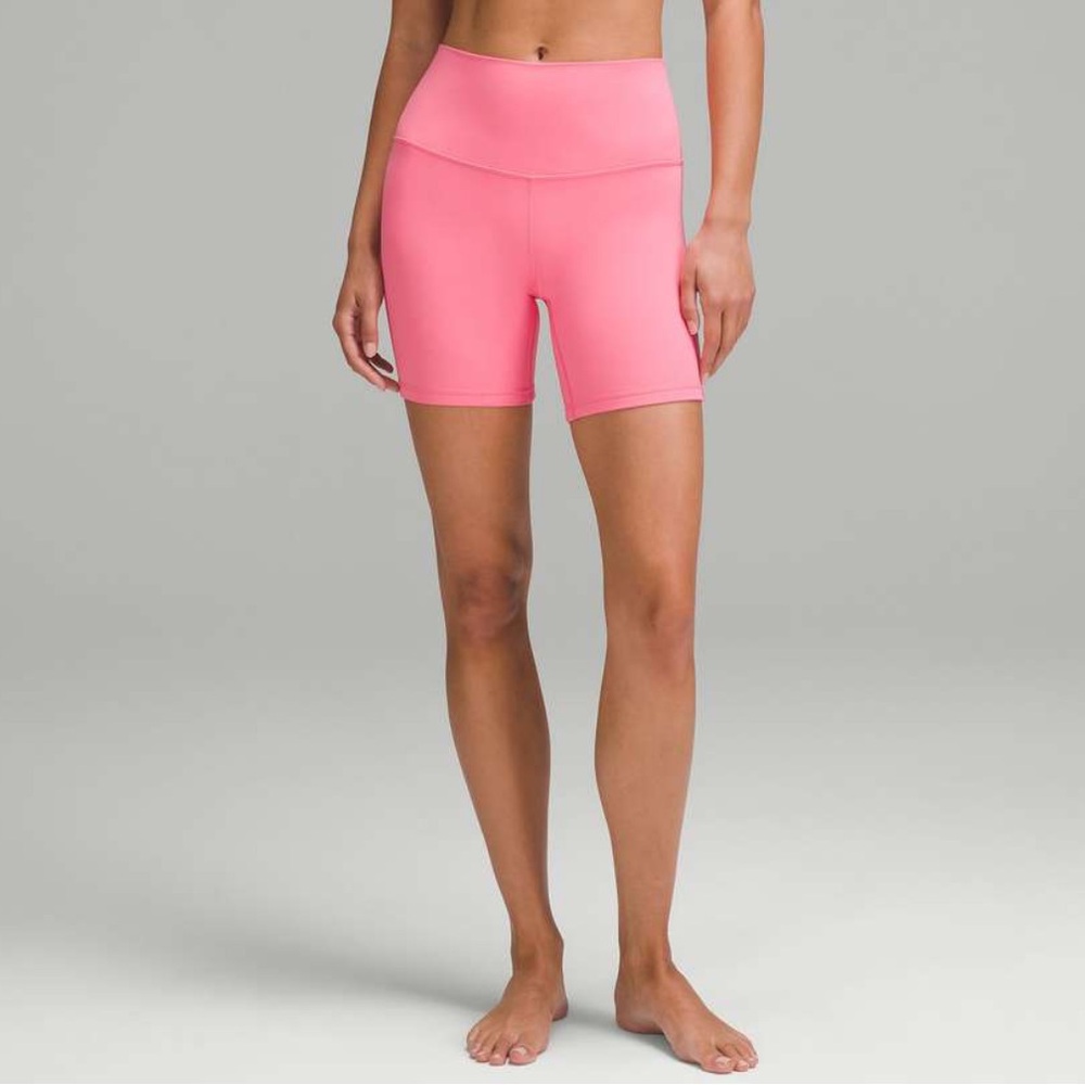 lululemon athletica Align High-Rise Bike Shorts in Guava Pink